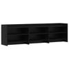 TV Cabinet 168 X 33 X 47 Cm Black Oak Particleboard
