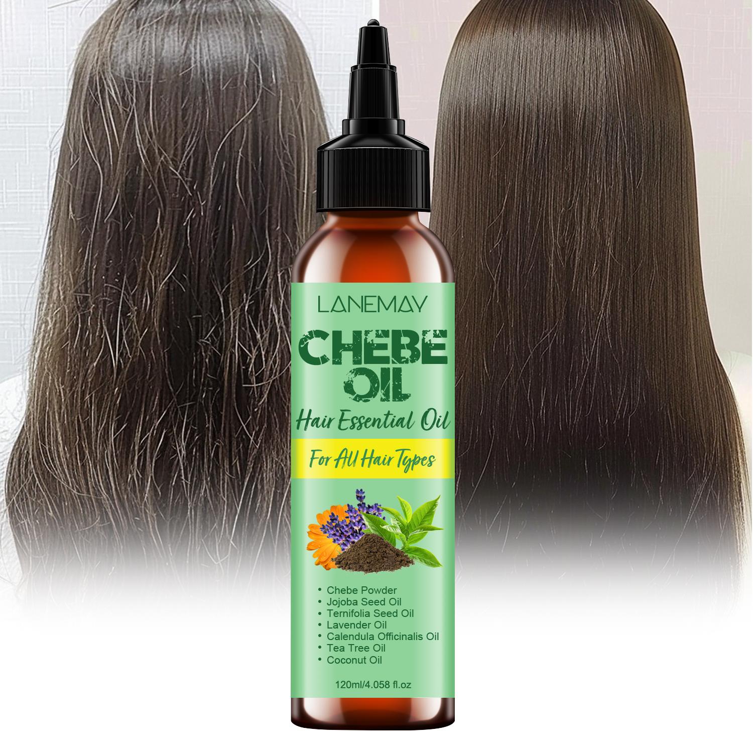 

Chebe Hair Oil-Strengthens, Repairs Damaged, Moisturizing & Smooth Hair-Suitable for all Hair Types, 120ml