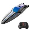 Remote Control Boat, 2.4Ghz Waterproof Rechargeable Speed Boat for Pools and Lakes, Mini Stunt Boat Toys for Kids