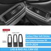 Real Carbon Fiber Car Accessories Gear Air Vent Set Trim Cover Soft Sticker For Subaru Forester SK      2024