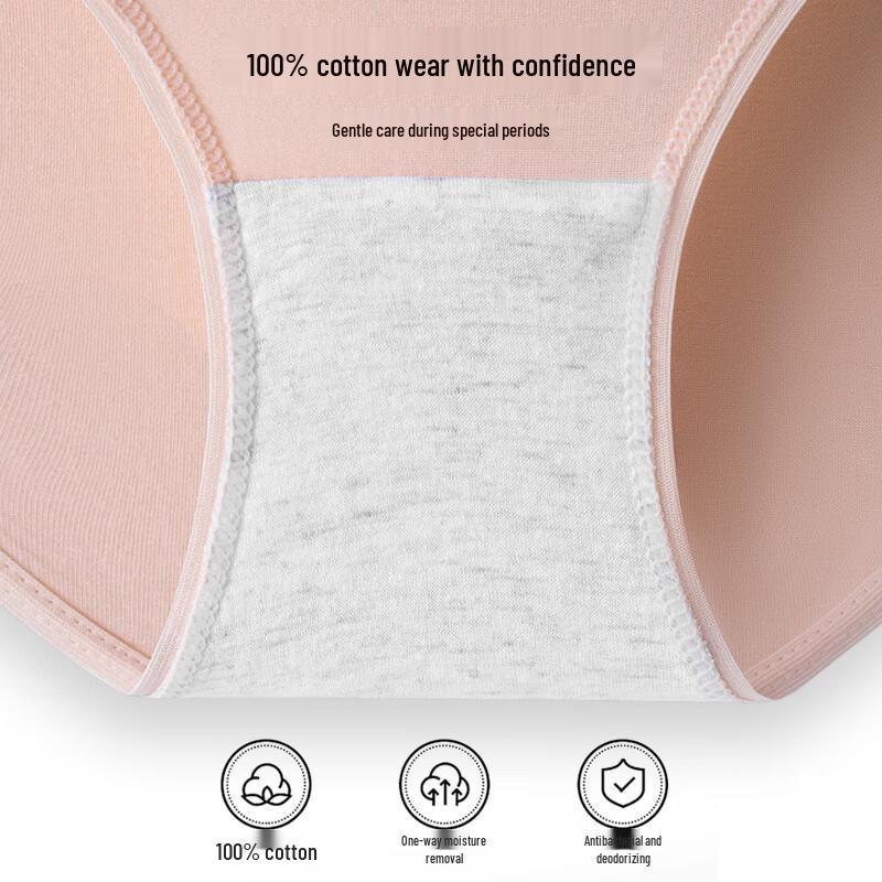 Langsha Women's High-Waist Cotton Maternity Briefs