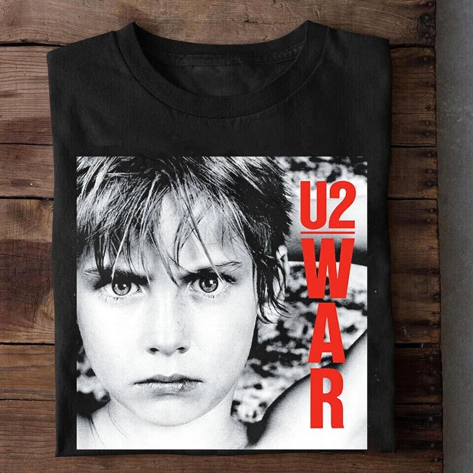 U2 Band War Tour Heavy Cotton All Size Men Women Black Shirt