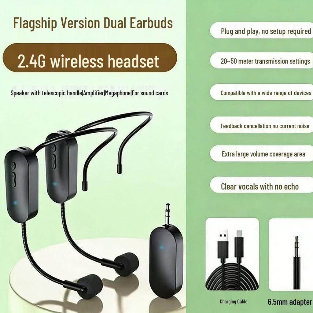 2.4G Wireless Bluetooth Speaker & Microphone for Teaching and Stage Performance