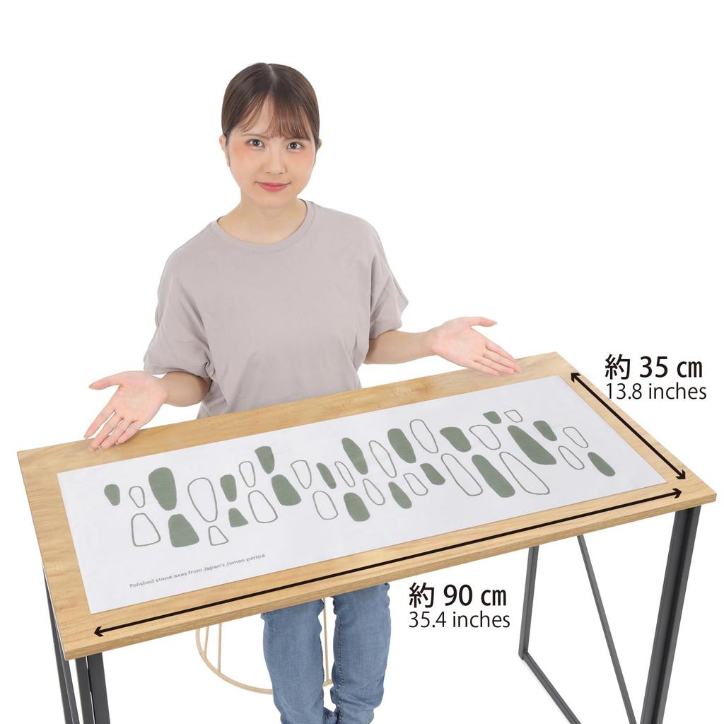 Gururin Tenugui Hand Jomon Polished Stone Traditional Craft Japanese Absorbent (Japanese Towel) - Axe, Souvenir, Pattern, Quick-Drying,