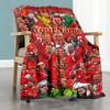 Manchester Customize Your Name Blanket Multi-purpose Customizable Blanket Ultra-Soft Great for Office Living Room Nap Couch for All Occasions