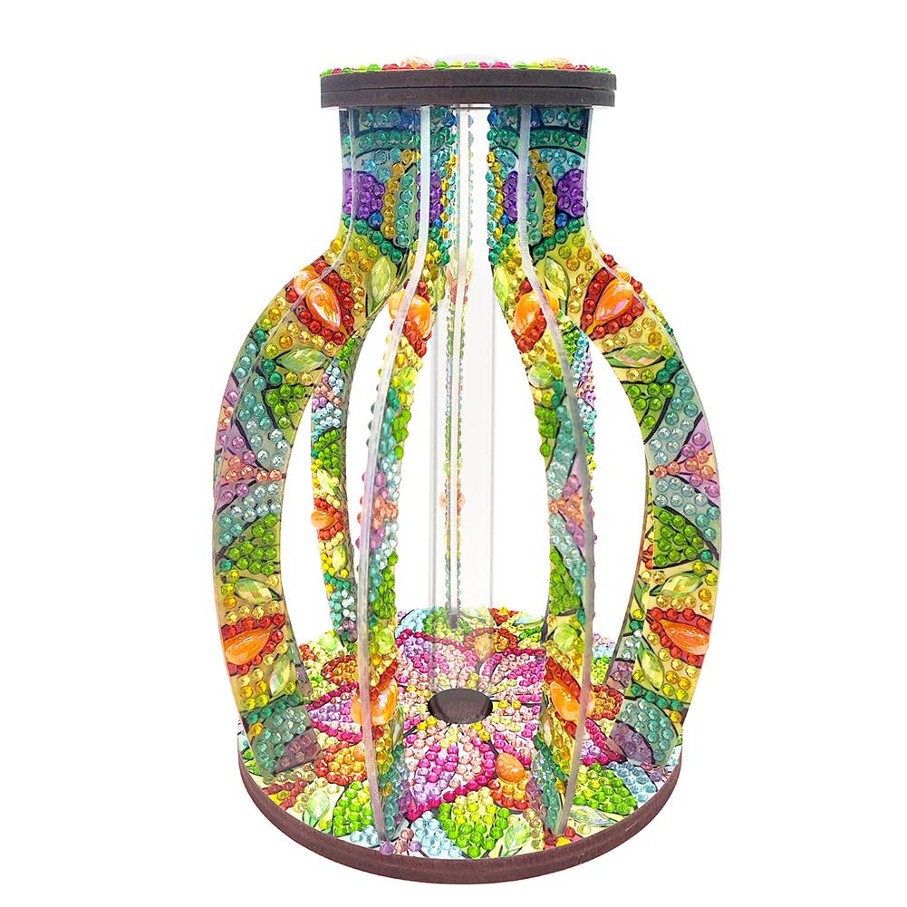 Diamond Painting Flower Vase 5D DIY Diamond,Embroidery,Cross Stitch Tabletop Vase Wood Diamond Painting Art Kits Table Decor