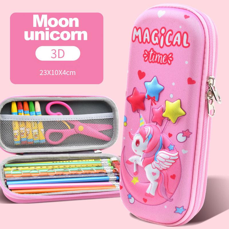 3D Pencil Case Kawaii Cute Large Capacity Pen Box Back to School Supplies Organizer Korean Japanese Stationery  Estuche