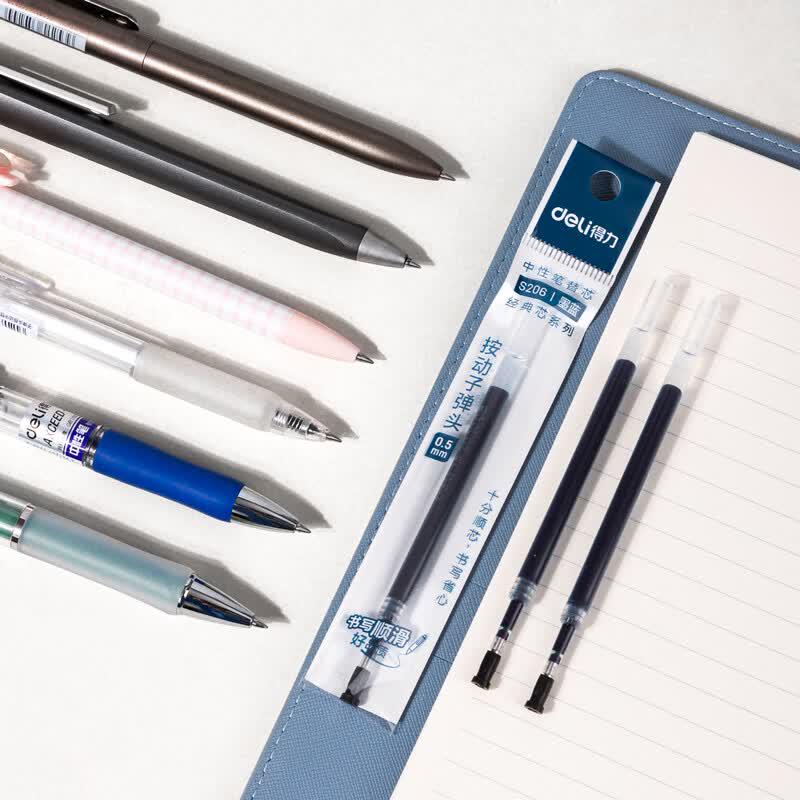 Deli S206 Retractable Gel Pen Refills