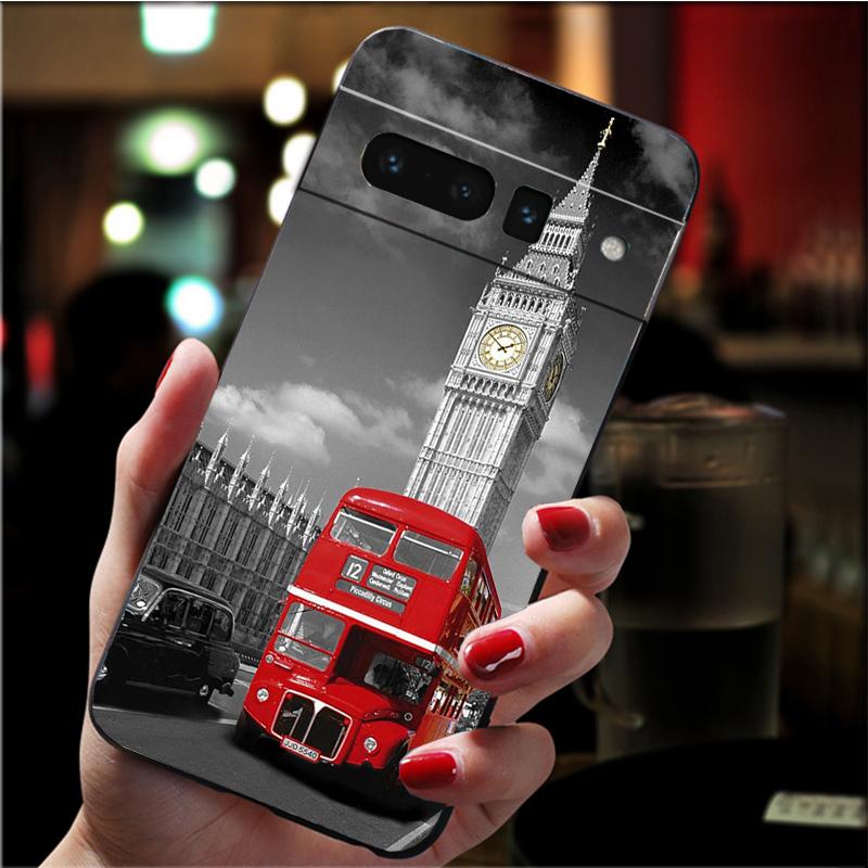 Handyhülle für Google Pixel 7 Pro 7 6A 6 Pro 5A 4A 3A Pixel 4 XL Pixel 5 6 4 3 XL 3A XL 2 XL Big Ben Telefonzelle Hülle Funda