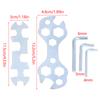 New4Pcs/Set Mini Flat Steel Hexagon Wrench Bike Hex Key Spanner Repair Tools Home Hand Tool Kit For Bike Reparing Supplies
