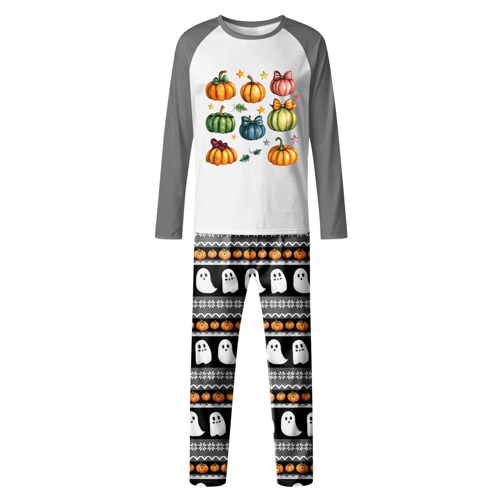 Halloween Day  Prints Family Matching Long Sleeve Tops+Pants Set Family Matching Sets