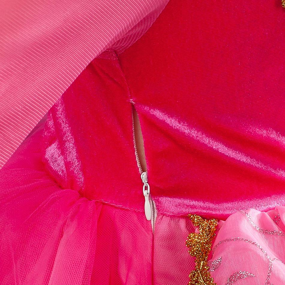 Girl Aurora Dress Sleeping Beauty Costume Kids Princess Dress Children Halloween Birthday Party Outfit Clothes