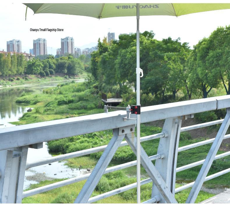 Bridge Fishing Rod Holder for Raft or Railing