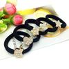Korean Style Bold Metal Rhinestone Elastic Hair Ties and Bands Hair Accessories
