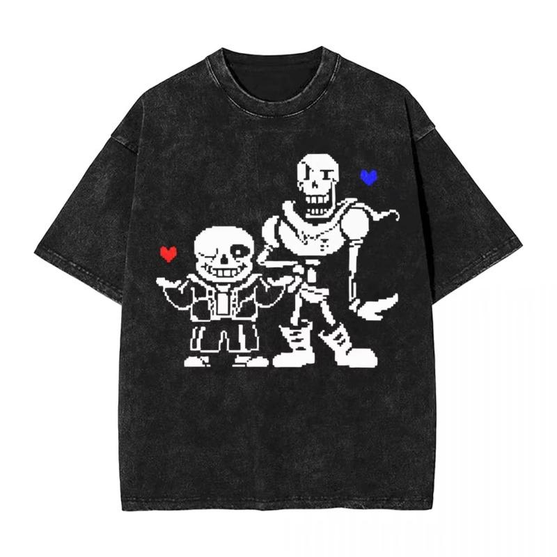 Frisk Despite Everything It's Still You Manga T Shirt Undertale Washed T-Shirts Short Sleeve Tees Tops Men Women Cotton Clothing
