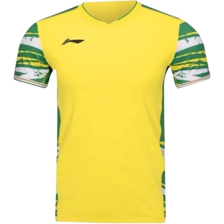 

Li-Ning Color Block V-Neck Versatile Breathable Casual Short Sleeve T-Shirt Women Tops AAYV056-2 M