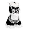 Plus Size Maid Costume: Sexy Role Play Lingerie Set