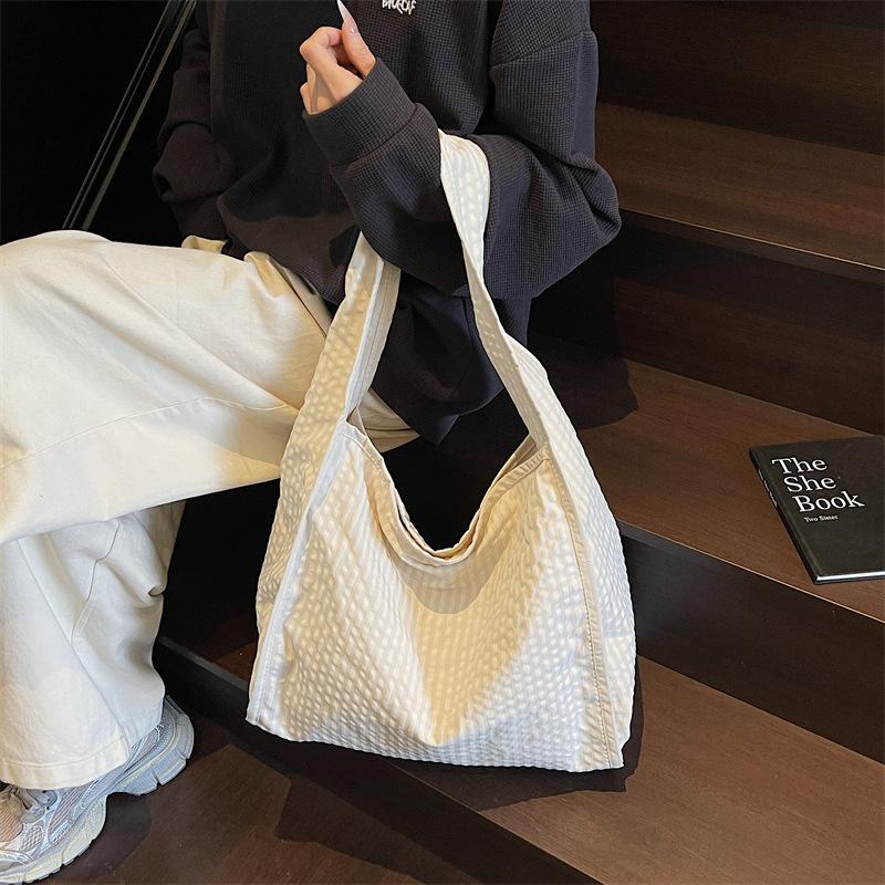 Korean version ins cloth bag bag women's new large-capacity fashion casual lazy style one shoulder underarm tote bag