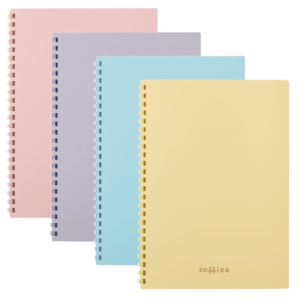 LIHIT LAB Sophie Notebook A5S 30 sheets of 10 notebooks 24-hole, paper, Blue, N3103-8_10