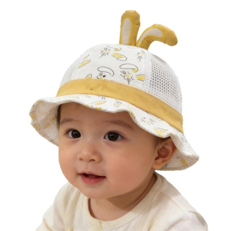 Baby Spring Summer Cotton Bunny Farmer Hat With Sun Protection For Toddlers