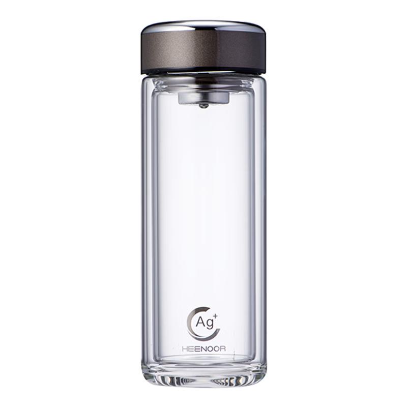 Heenoor Antibacterial Insulated Double-Layer Glass Mug