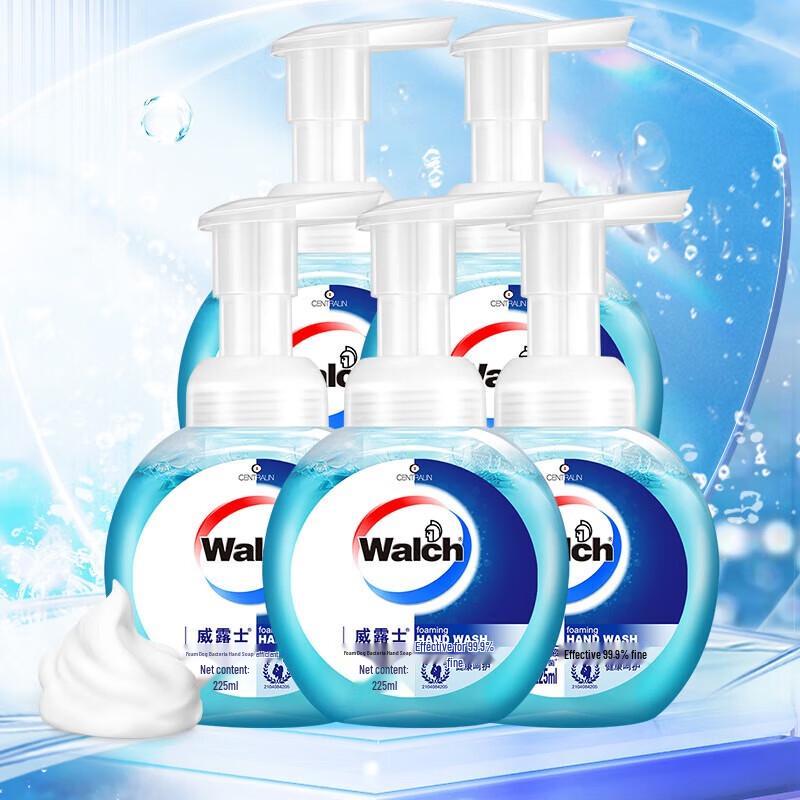 Walch Foam Antibacterial Hand Wash 5-Bottle Set