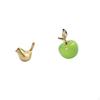 Golden Birds And Figurine Fruit Statue Ornament for Home Office Living Room Cafe Study