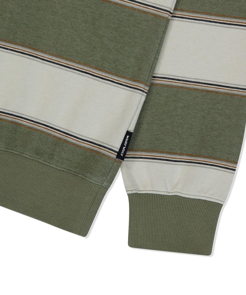 WACKY WILLY Big Stripe Sweatshirt Green