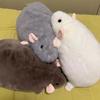Cute Mouse Doll Cartoon Plush Flower Branch Rat Doll Soft Oversized Animal Figurefor Kids Gift Birthday Toys 40/90cm