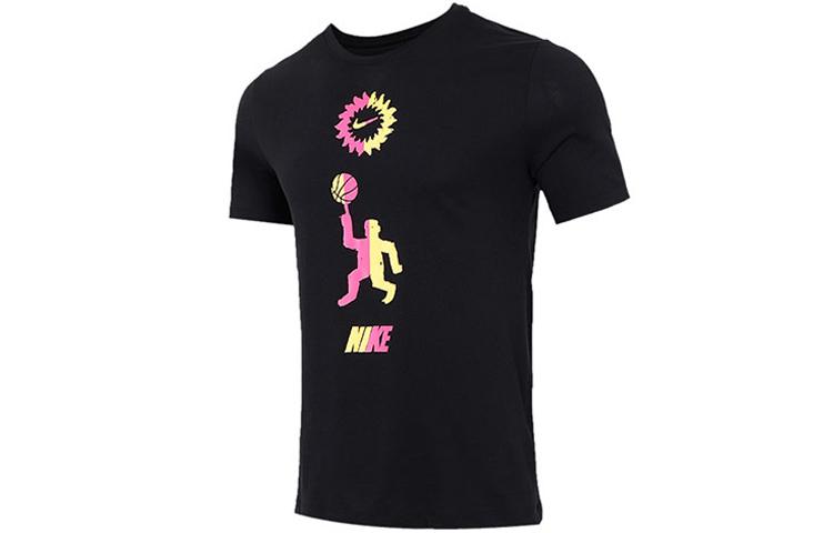 

Nike T Shirts Men s Black Crew Neck Moderate Straight Fit DD0804-010 M