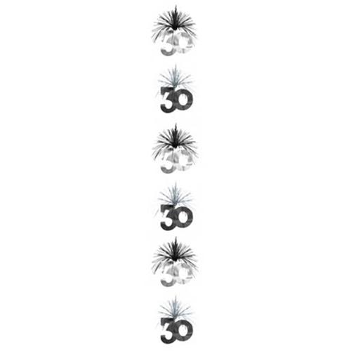 Amscan Time To Party Cascade 30th Hanging Decoration