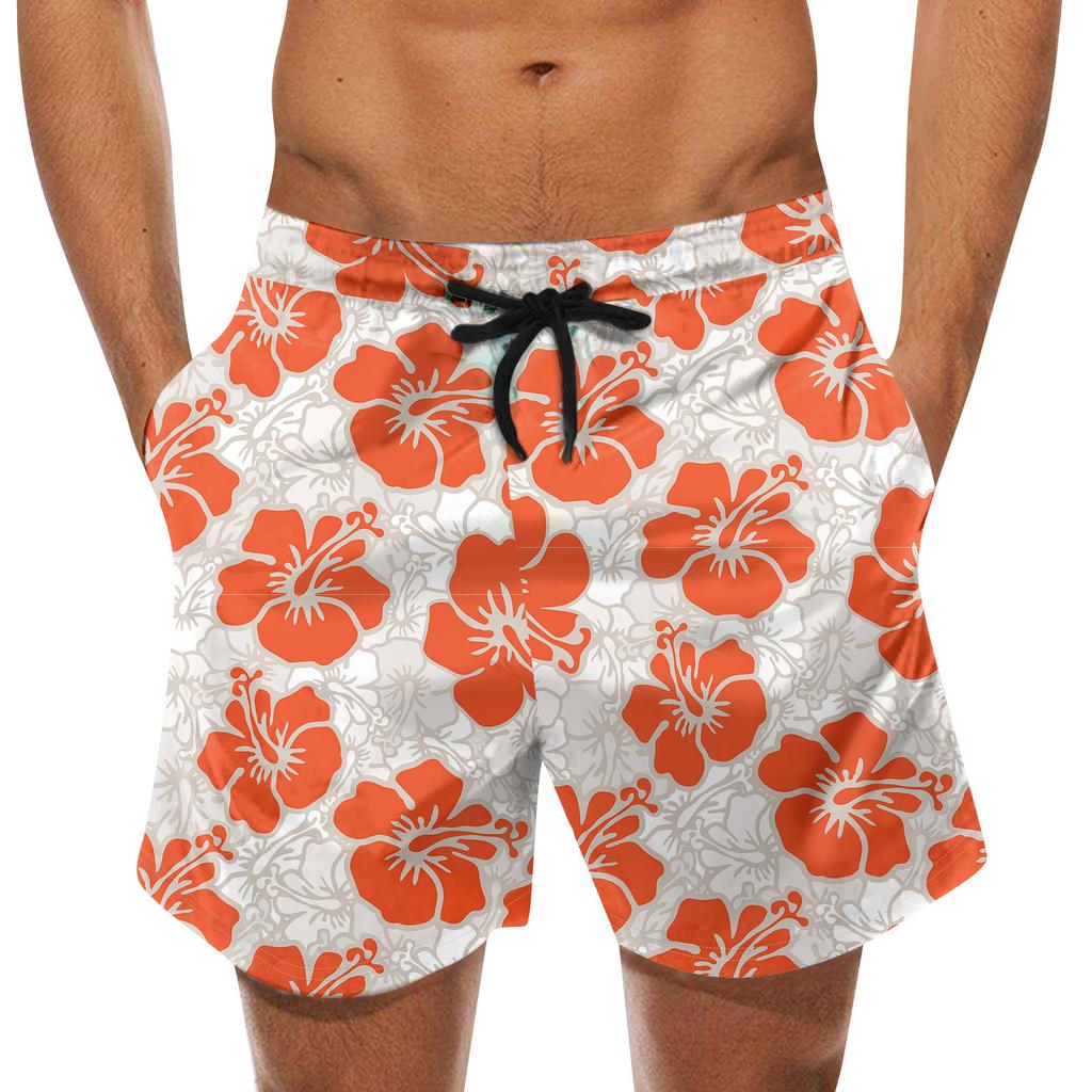 Fashion Men's Strapped Hawaiian Beach Fit Sport Casual Shorts Pants