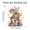 Cartoon Cute Kitten Wall Stickers Animals Murals Decals for Children's Bedroom Living Room Wallpaper
