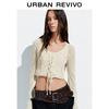 UR 2025 Autumn Designer Series Women's Hollow Knit Cardigan