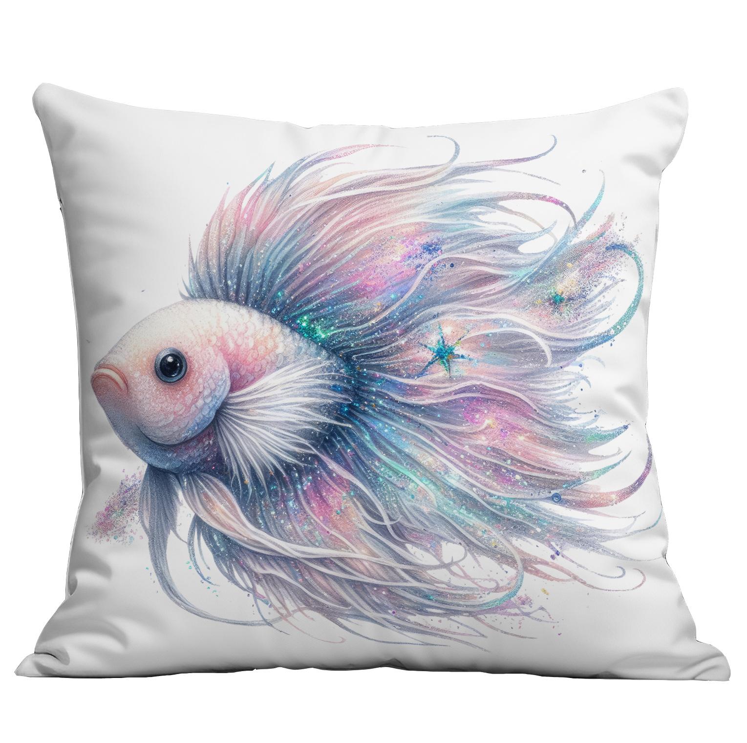 

Новая летняя наволочка с морской жизнью, милая, красочная, с принтом, домашняя, для диванной подушки 45 * 45Cm