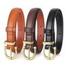 New Women's Pin Buckle Belt, Fashionable, Versatile, Simple Decoration, Trendy, Pure Color, Thin Waistband, Suitable for Jeans