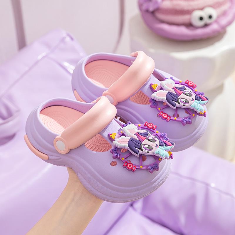My Little Pony Girls' Summer Clogs: Non-Slip, Thick Sole, Closed-Toe Slippers for Kids