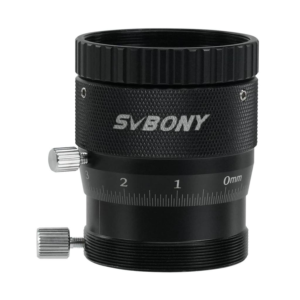 SVBONY SV161 Double Helical Focuser for Telescope Finder Guidescopes, 1.25-inch High-Precision, with Brass Compression Ring (M42x0.75)