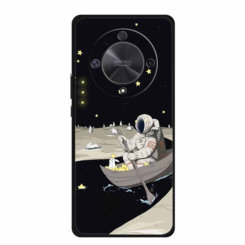 Gift Phone Cases for Honor X9a TPU Soft Silicone Back Cover for Huawei Honor X9 X 9A Funda Honor X9b X 9 a b Coque Spaceman Moon