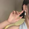 Stud Earrings for Women, Niche Design, High-end Cold Wind Oval Earrings, Simple Temperament, Versatile Gift