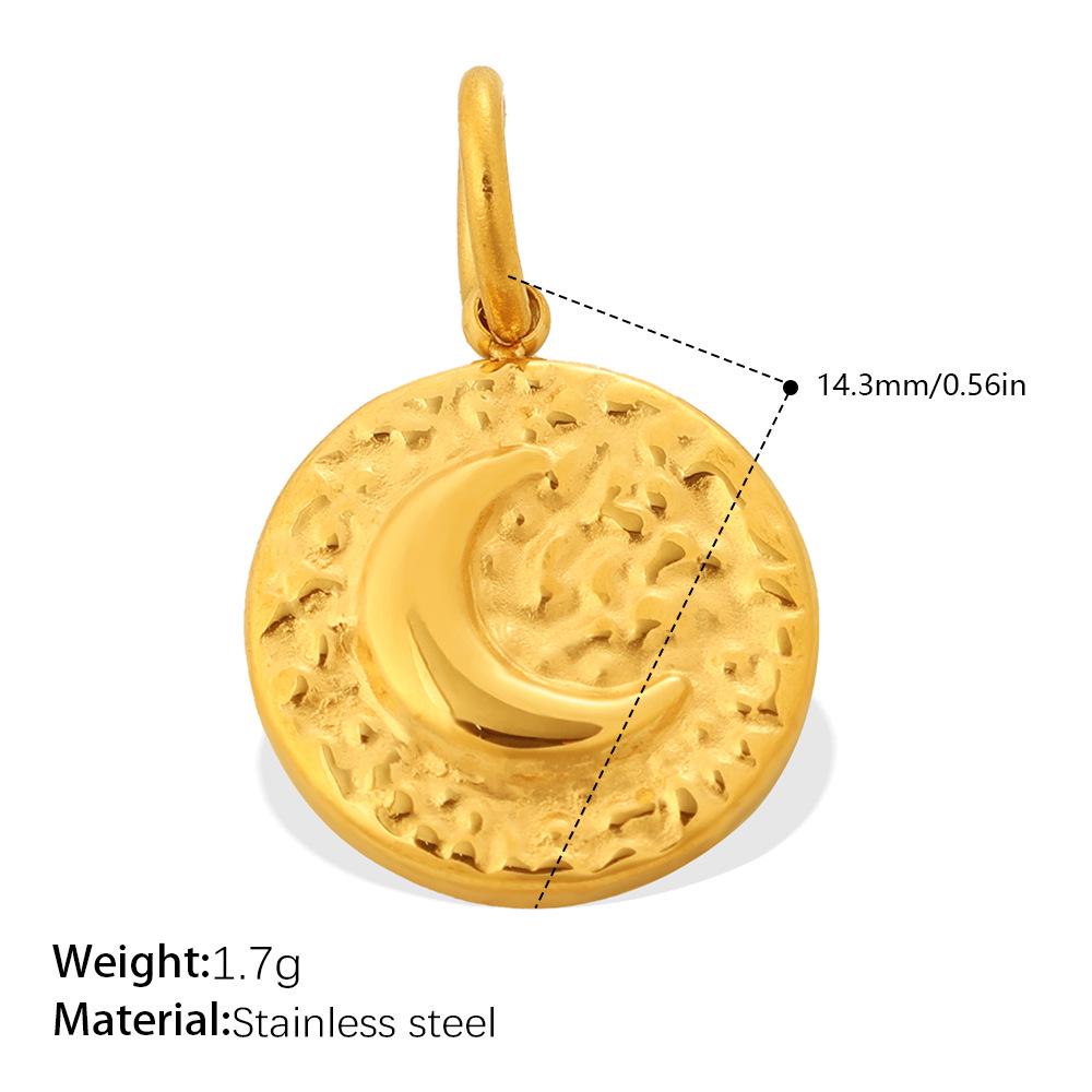 

Versatile Gold Stainless Steel Star and Heart Pendant - Durable, Non-fading Jewelry Accessory