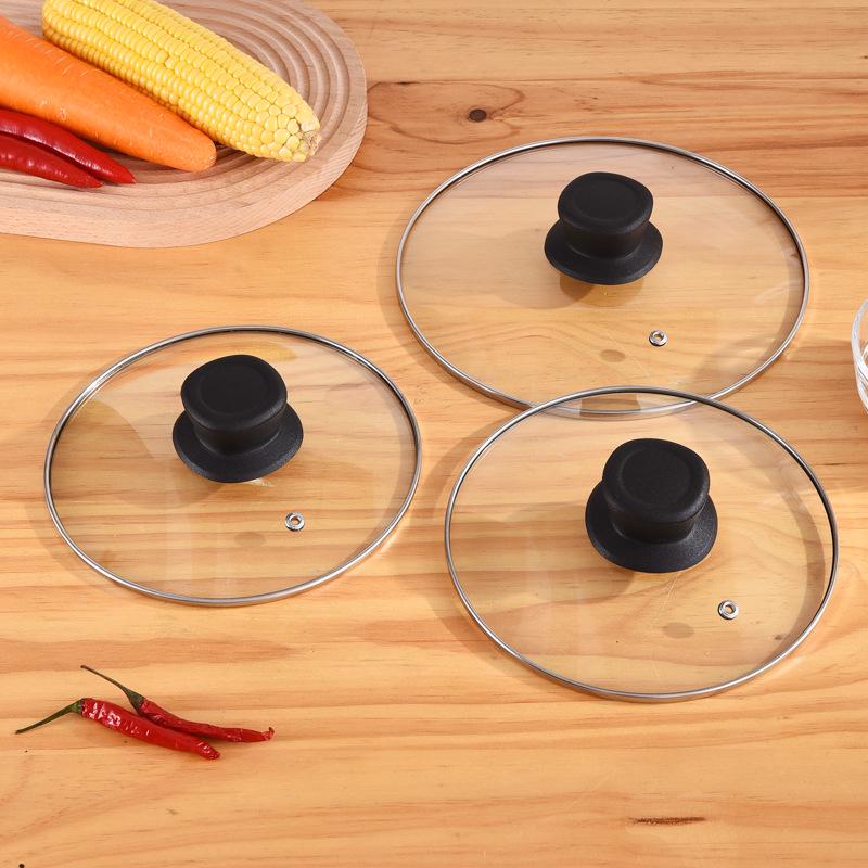 Coperchio Universale in Vetro Temperato per Wok Tipo C - Resistente alle Alte Temperature, Spedizione Gratuita