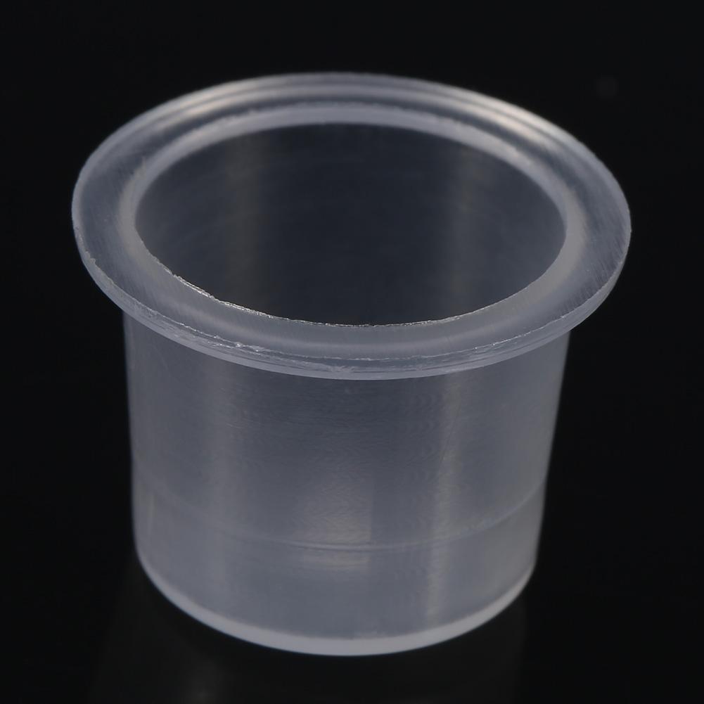 1000Pcs Bag Tattoo Ink Cap Cup Plastic Microblading Pigment Accessories Holder Container 3Sizes