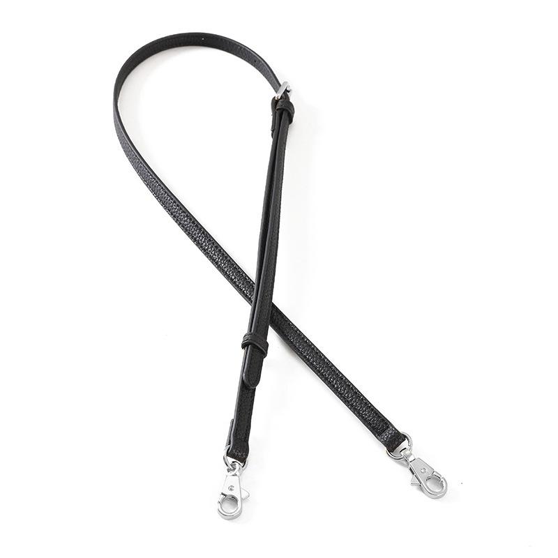 Schwarzes Palmen-Litschi-Muster 1,2 Dünner Schultergurt 19 Mini-Tasche Umhängetasche Rindsleder Verstellbar
