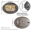 Boucles De Ceinture En Alliage Métallique Pour Hommes,accessoires De Ceinture Faits À La Main, Bricolage, Style Cowboy Occidental Rock