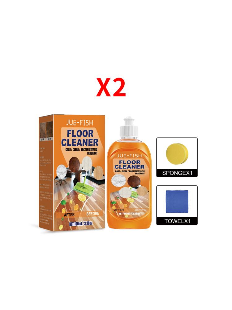 100ml Wood Floor Cleaner Set Powerful Stubborn Stain Remover Quick Drying Polishing Brightening Household Floor Cleaning Liquid