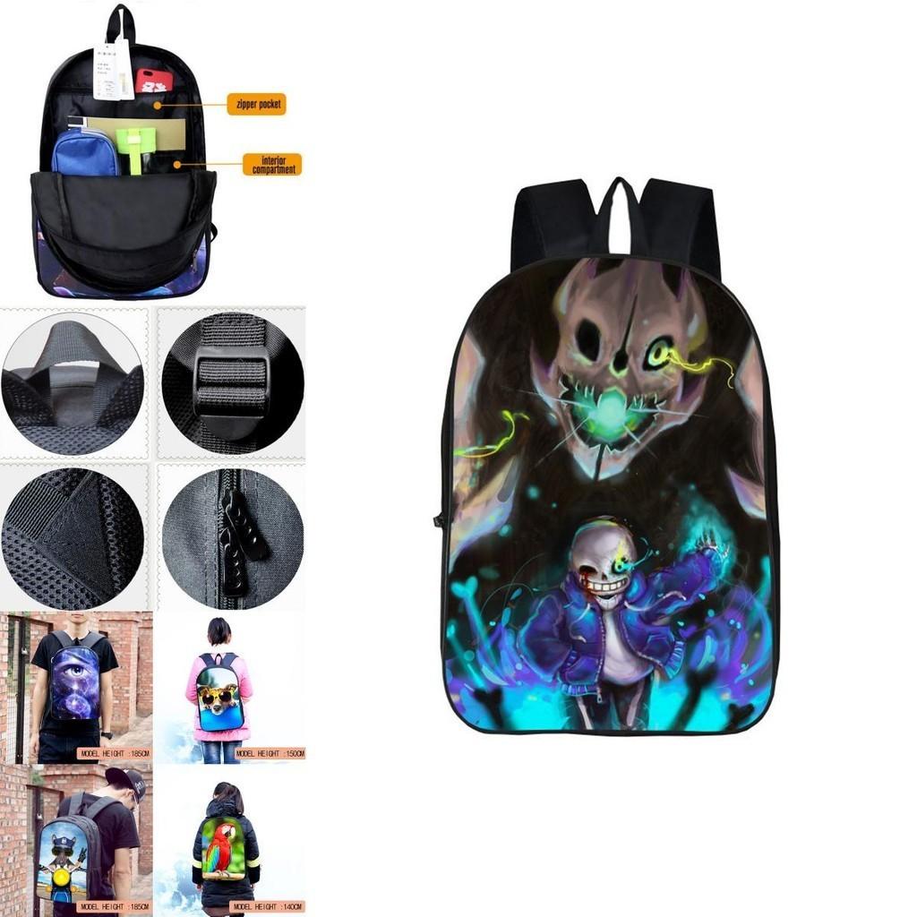 Zaino Trendy Undertale Sans Per Bambini Con Spallacci Imbottiti Regolabili E Ampio Spazio