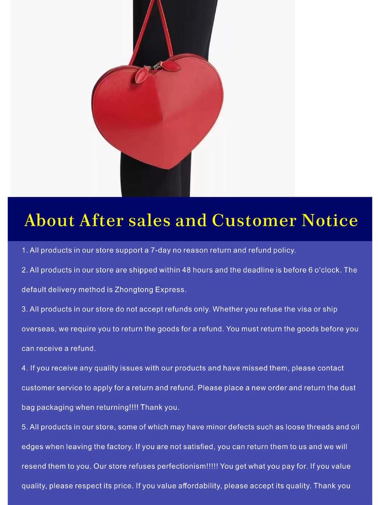 LECOEUR Genuine Leather Heart-Shaped Crossbody Shoulder Bag