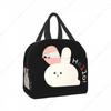 Cartoon Rabbit Lunch Bag Waterproof Insulated Canvas Cooler Bag Thermal Cold Food Picnic Travel Tote for Women Children