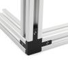 20/30/40 3-dimensional Right-angle Connector 3-Way End Corner Bracket Connector Cast Aluminum Universal Angle Slot Connector